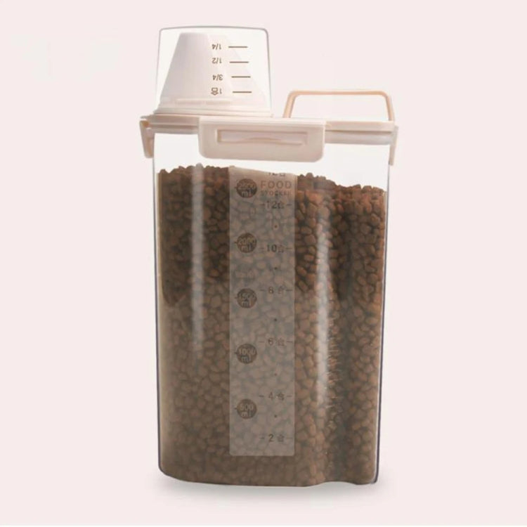 Pet Food Storage Bucket 4 Snap Dog Food Moisture Proof Sealed Storage Tank