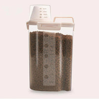 Pet Food Storage Bucket 4 Snap Dog Food Moisture Proof Sealed Storage Tank