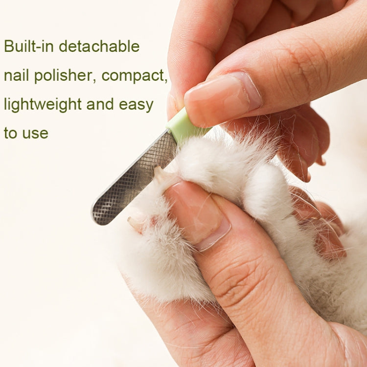 LED Pet Nail Clippers Dog and Cat Nail Clippers with Nail Polisher