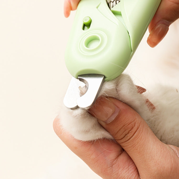 LED Pet Nail Clippers Dog and Cat Nail Clippers with Nail Polisher