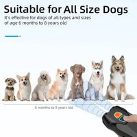 Ultrasonic Dog Repeller Stop Barker Dual Probe High Power Repeller Handheld Dog Trainer