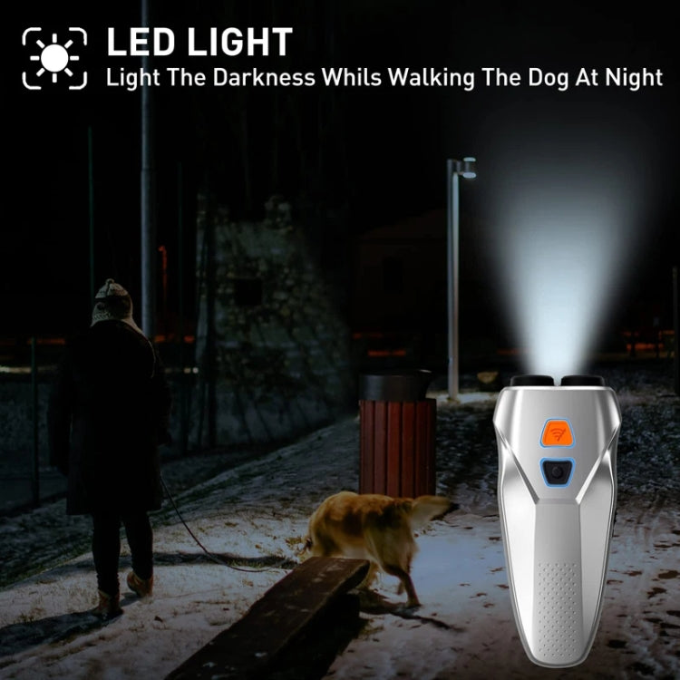 Ultrasonic Dog Repeller Stop Barker Dual Probe High Power Repeller Handheld Dog Trainer