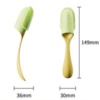 Pets Finger Toothbrush With Handle Dogs And Cats Oral Cleaning Tools