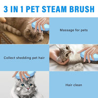 Pet Spray Steamy Brush Cat Dog Grooming Massage Comb