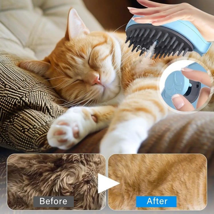 Pet Spray Steamy Brush Cat Dog Grooming Massage Comb