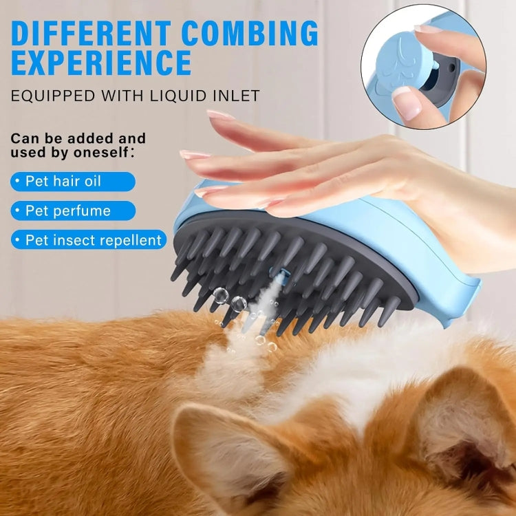 Pet Spray Steamy Brush Cat Dog Grooming Massage Comb