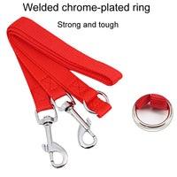 Pet Dual-Headed Tow Leash One Tow Two Hook And Loop Fastener