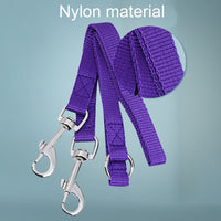 Pet Dual-Headed Tow Leash One Tow Two Hook And Loop Fastener