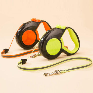 Pet Automatic Retractable Towing Leash Night Reflective Dog Walking Tractor