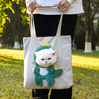 Pet Out Bag Crossbody Tote Cat Bag Small Dog Expandable Shoulder Bag