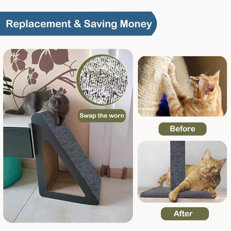 Trimmable Self-Adhesive Cat Scratching Mat DIY Climbing Cat Scratcher