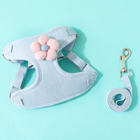 Pet Puppy Dog Leash Vest Teddy Chest Belt Chain Dog Walking Leash