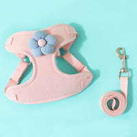 Pet Puppy Dog Leash Vest Teddy Chest Belt Chain Dog Walking Leash