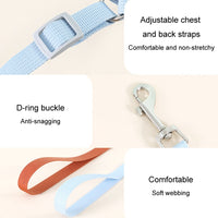 Pet Puppy Dog Leash Vest Teddy Chest Belt Chain Dog Walking Leash