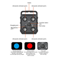 AI Intelligent Recognition Ultrasonic Bark Stopper Portable Dog Training Device Repellent