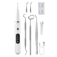 Pet Ultrasonic Teeth Cleaner Dog Tooth Brushing Kit Plaque Tartar Remover Dental Care Tool
