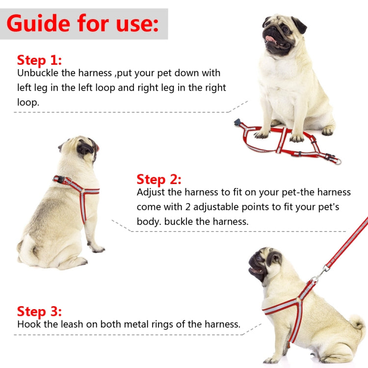 Small Medium Dogs Nylon Reflective Dog Leash Lead Set