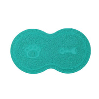 Lovely PVC Cat Litter Mat Eight-shaped  Anti-skid Placemat Pet Supplies